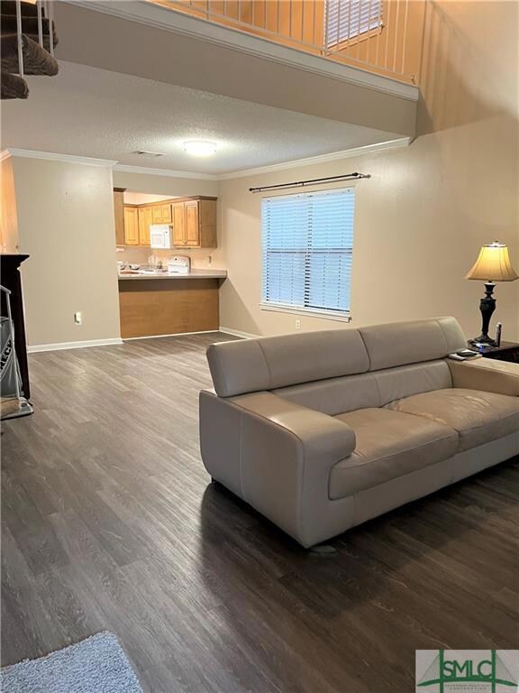 From front door showing living room and dining roo