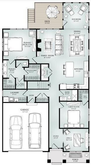 The Grand - Main Level Floor Plan