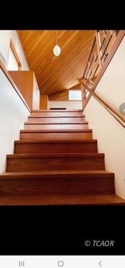 Staircase into 2nd level.