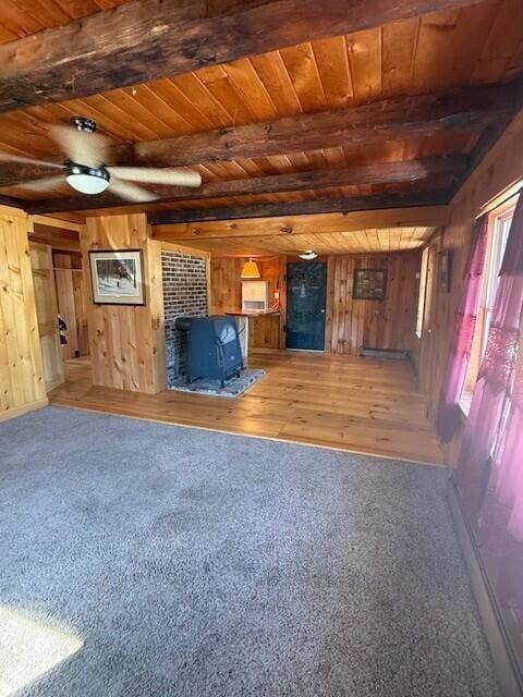 living room into den