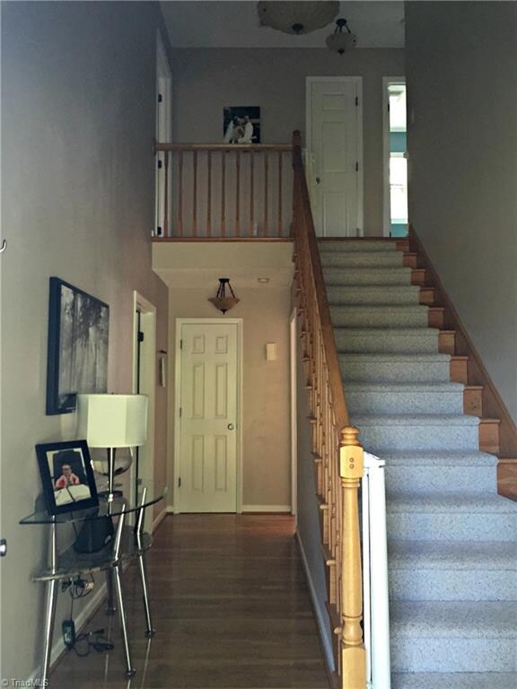 Stairway at entrance.