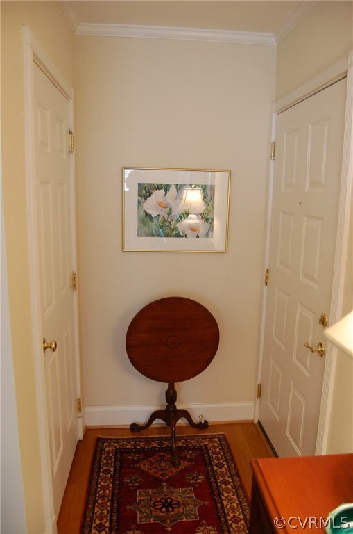 Foyer with coat closet