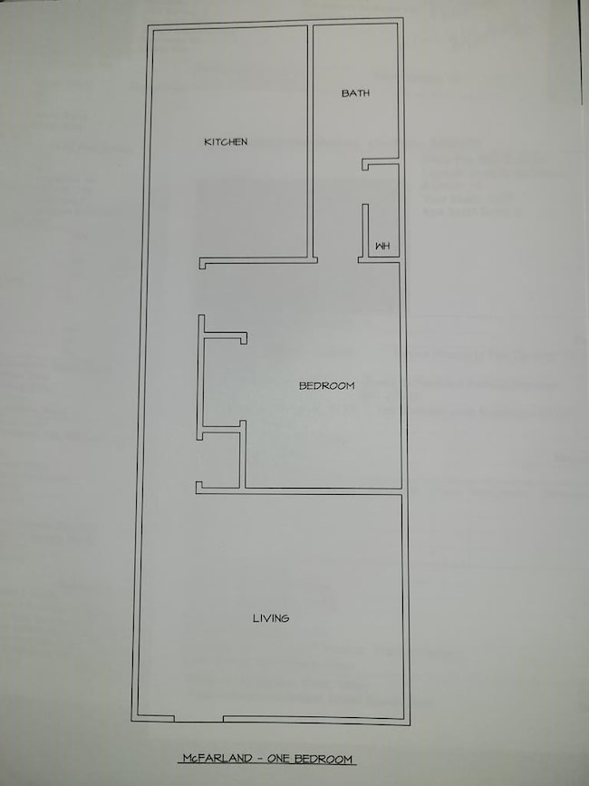approximate 1 bedroom floor plan