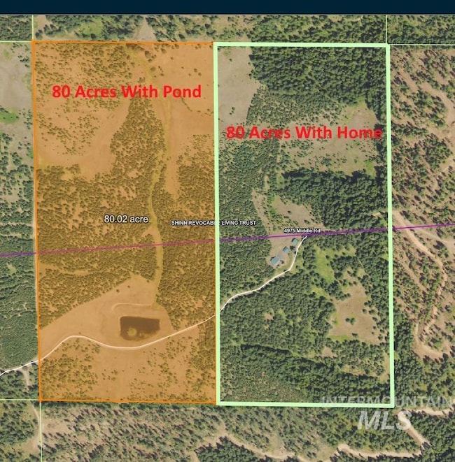 Map / location with property boundaries highlighted