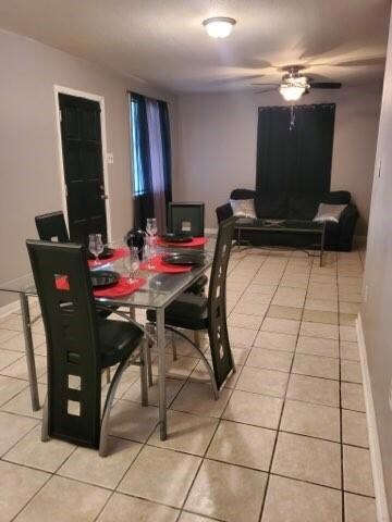 View of living & dining room