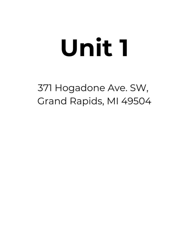 Unit 3 371 Hogadone Ave. SW, Grand Rapid