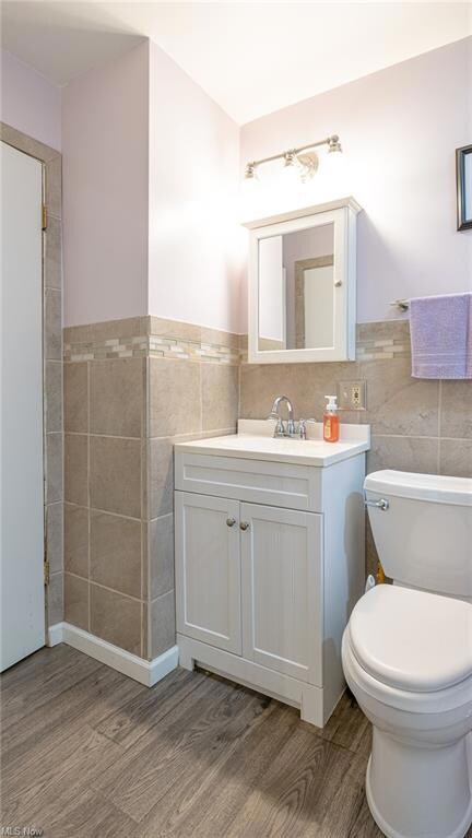 1st floor bath has waterproof flooring