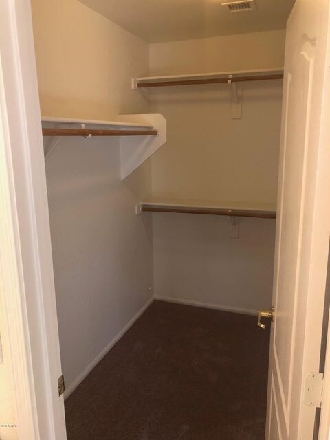 Walk-in master closet