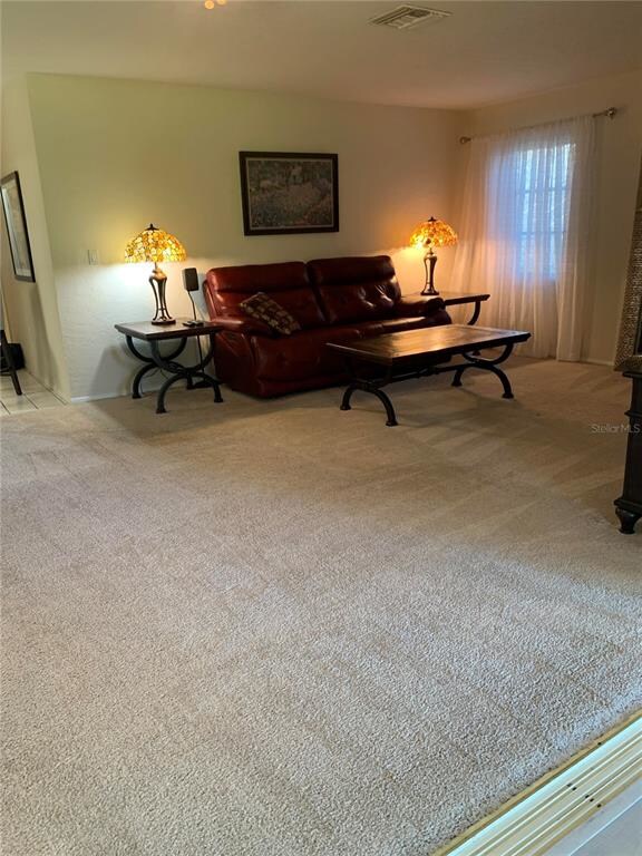 Family room view from Florida room, dining to the 