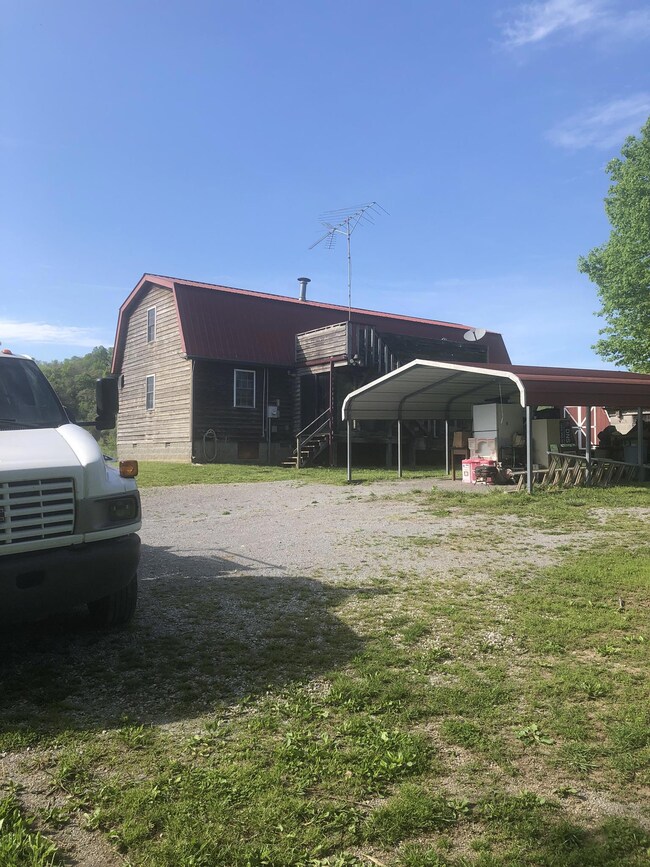 Side view on the house