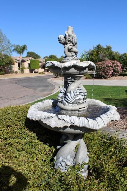 Water Feature in Front Walkway