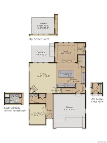 FIRST FLOOR - This home includes the tray ceiling 