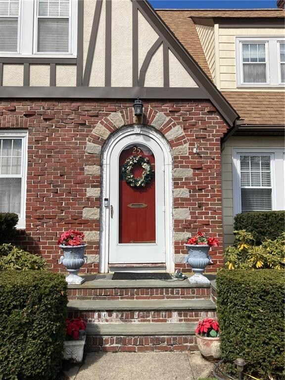 Characteristic arched front door