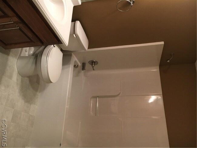 Hall bathroom with custom made vanity with culture