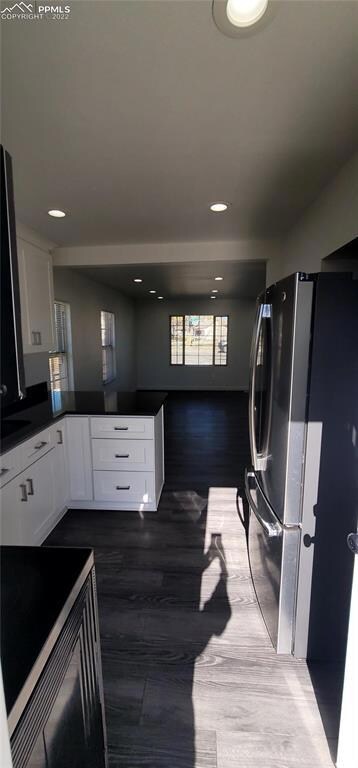 View of Kitchen from back door