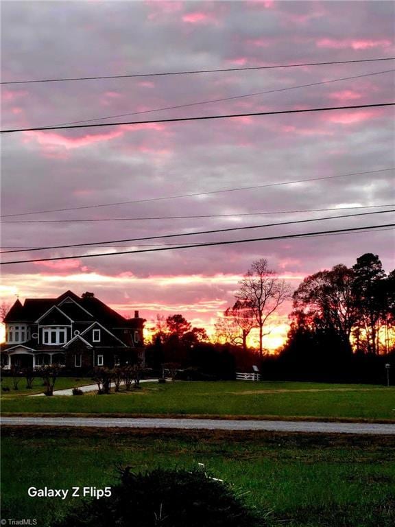 Beautiful sunset view from the kitchen!