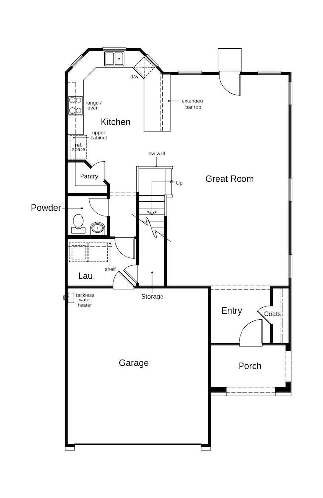 This floor plan features 3 bedrooms, 2 full baths,