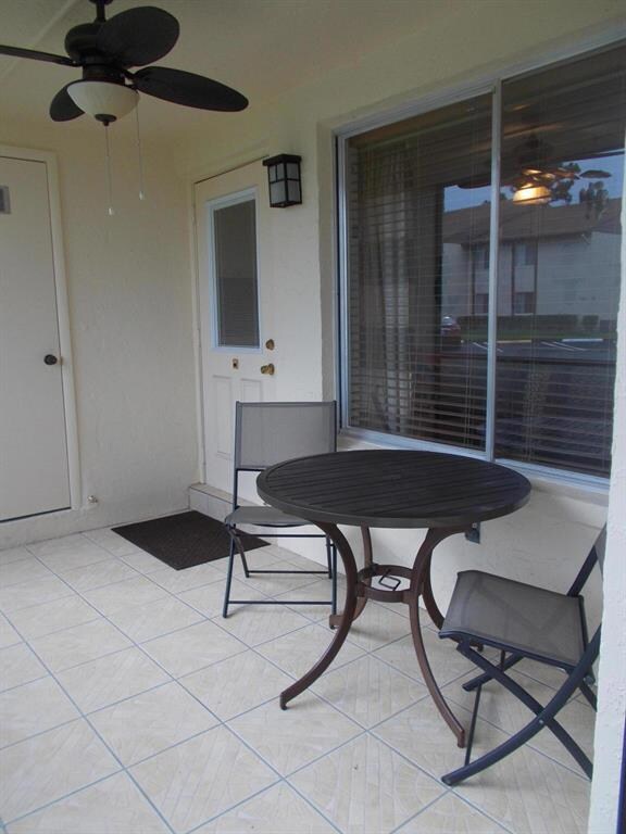 PATIO AS YOU ENTER W/STORAGE CLOSET