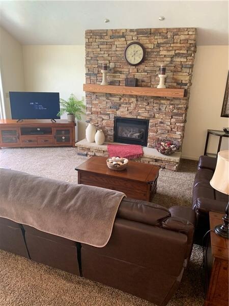 Living Room From Kitchen View
