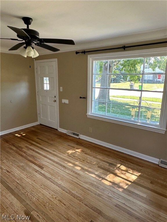 Living room with hardwood floors
