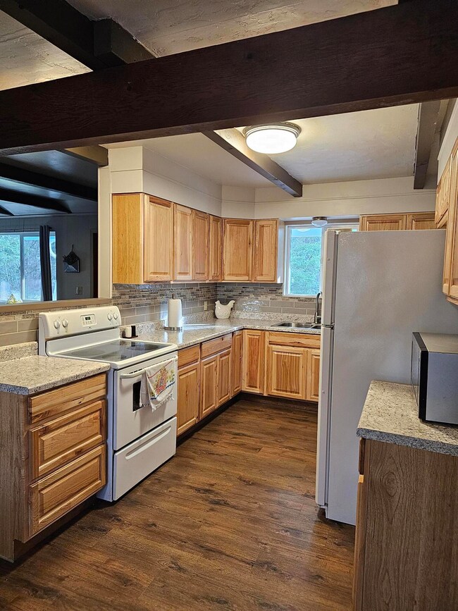 Kitchen towards stove