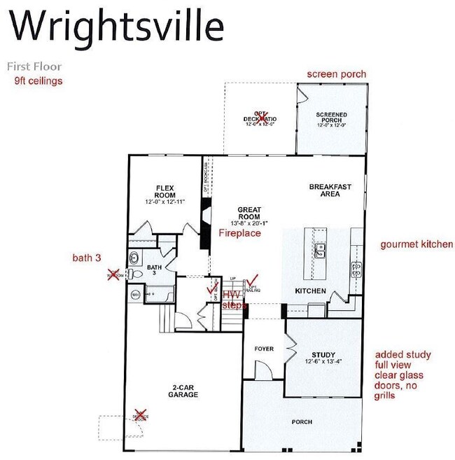 Wrightsville homesite 284 floor plan