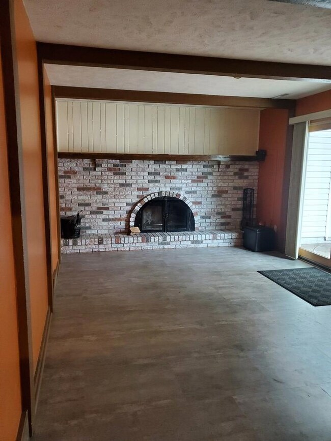 Family Room with Wood burning fireplace