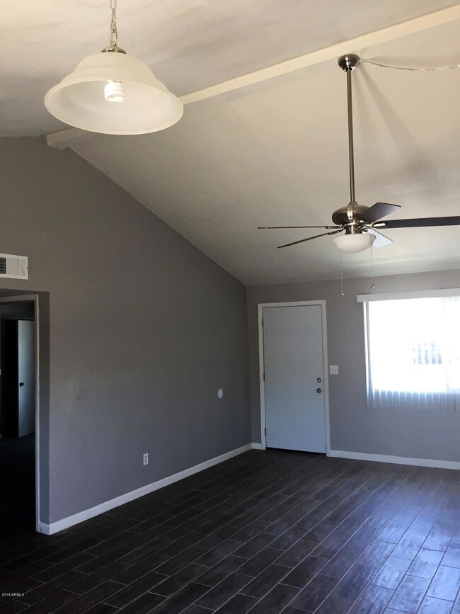 Living-Vaulted Ceiling, New Fan, Front D