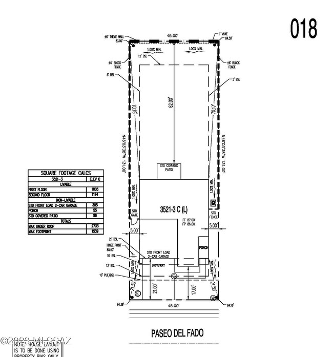 Plot Plan