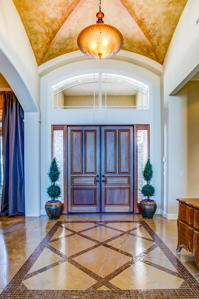 Foyer With Custom Ceiling