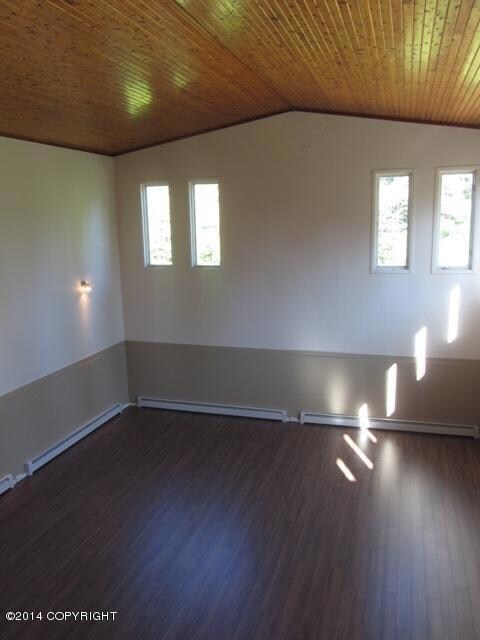 Rec Room with Vaulted Ceilings