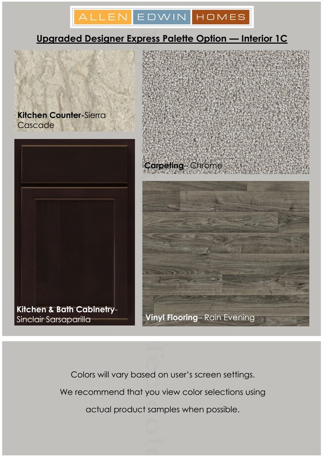 Photo of interior finishes to be used in home unde
