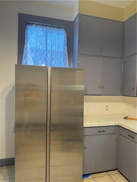 Furnished Kitchen has stainless appiances.