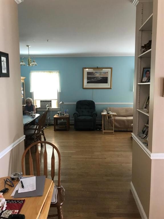 This view is from the kitchen to the...
