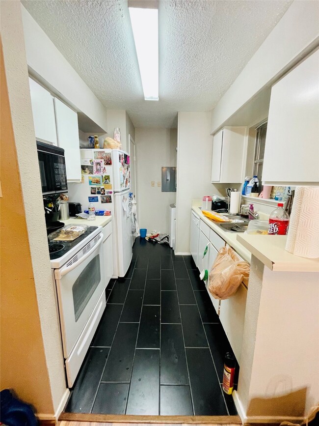 kitchen area, at the end is the pantry on left and