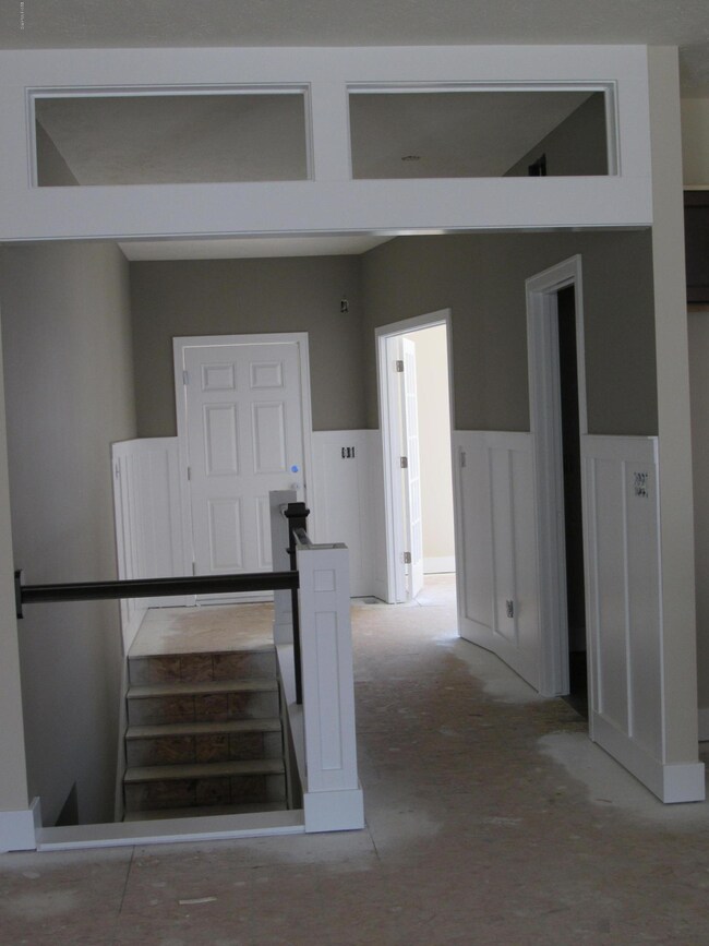 Front entry w/custom trim