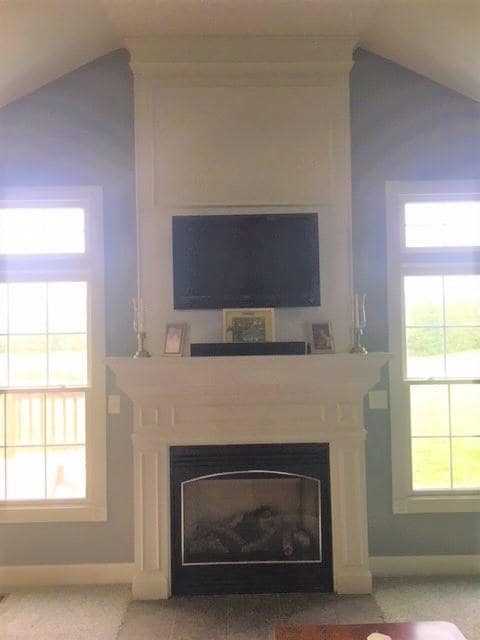 Propane gas fireplace