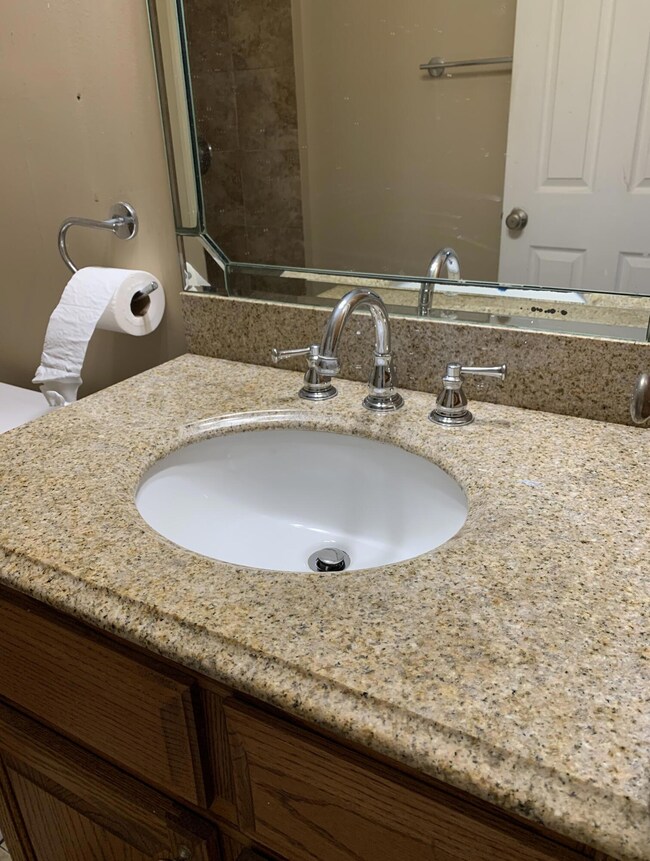 Granite on Solid Oak Custom cabinet