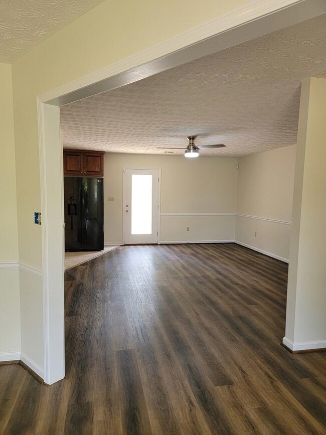 View from entry into family room
