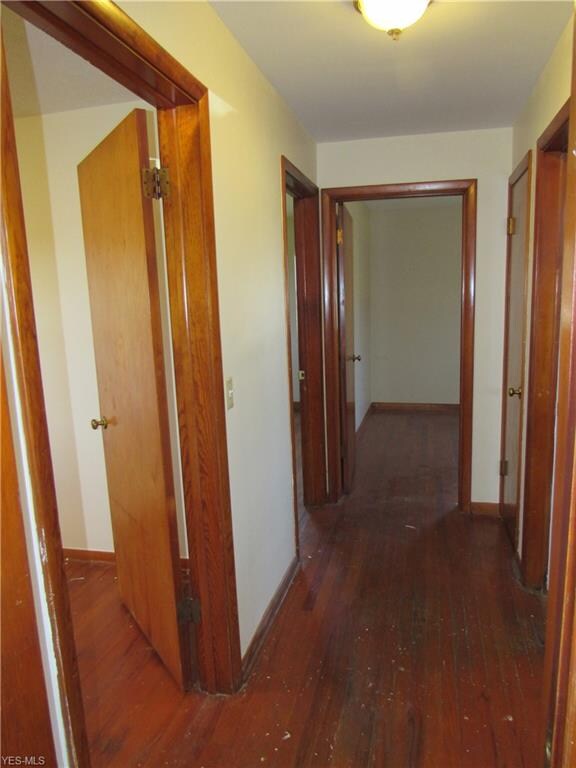 Hall leading to 3 bedrooms and full bath on main f