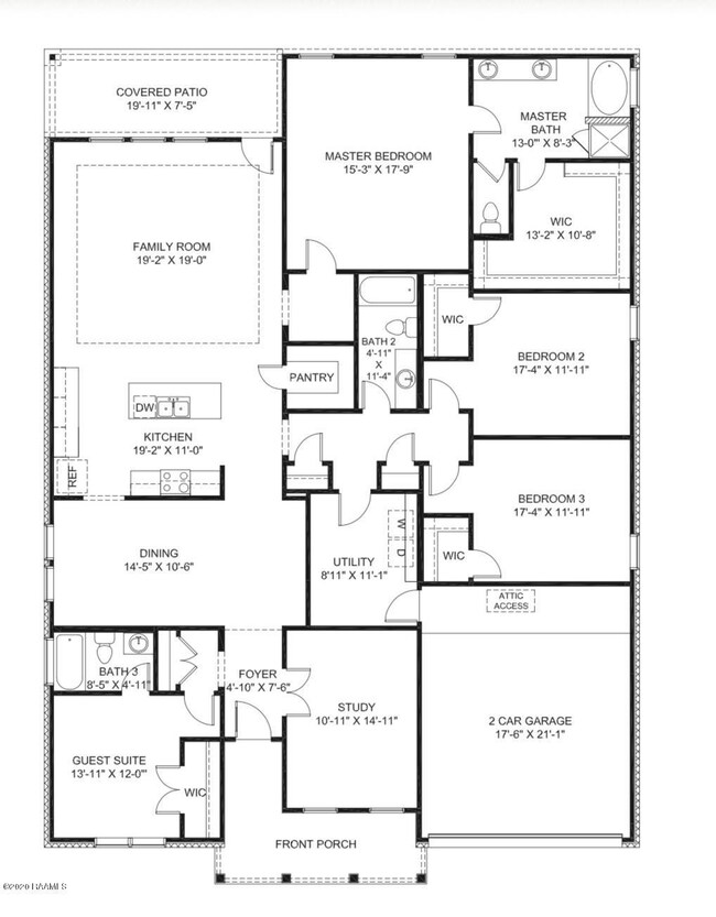 Tallulah B - Bayou Tortue - Floor Plan