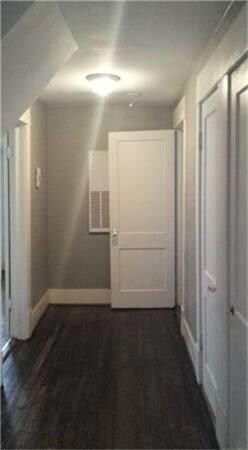 View down hallway from Living to Bedroom and bathroom