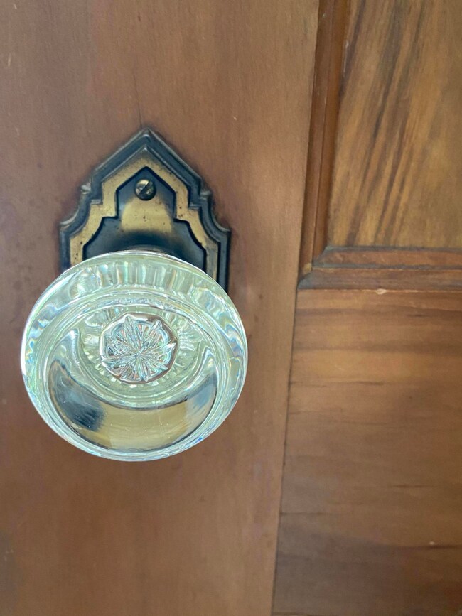 Glass Knobs on Nearly every door