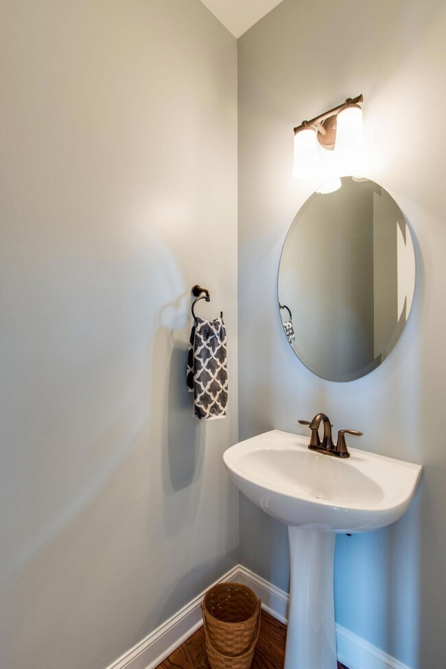 Spacious powder room for your guests