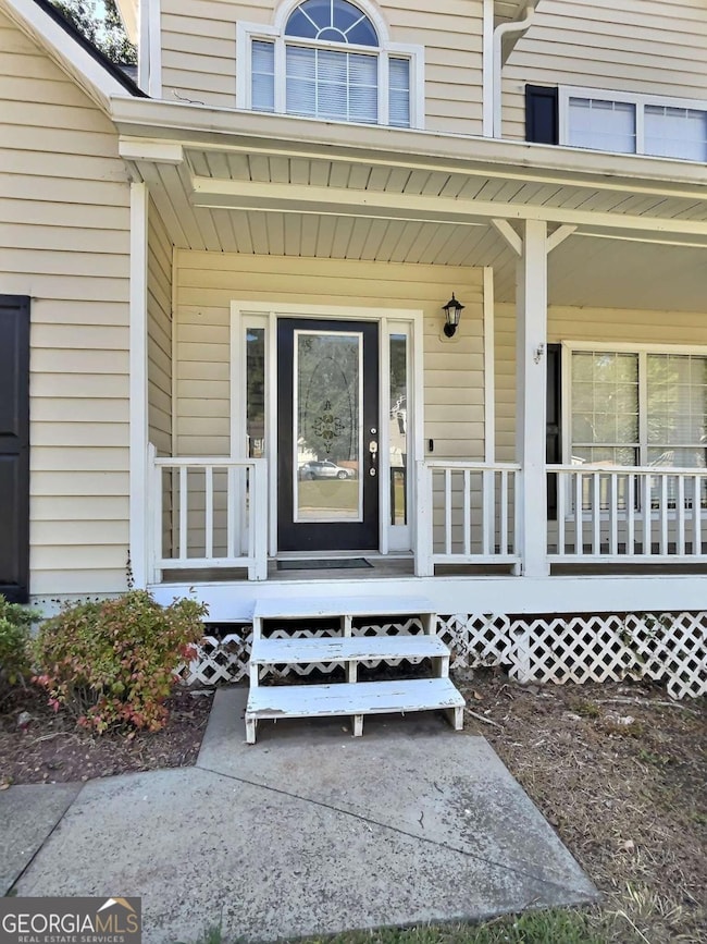 Front of home | Covered porch