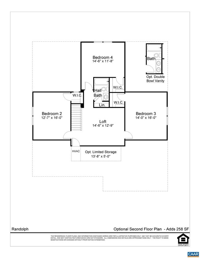 Optional 4th Bedroom Plan