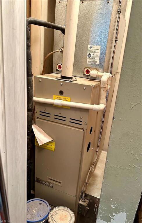 Furnace located in hall closet
