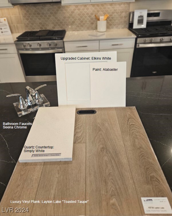 Selected finishes.