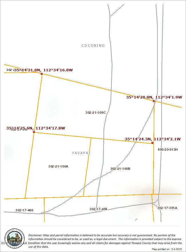Smith Lot 1 Yavapai GPS