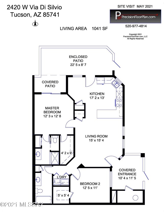 1041 Sq Ft Floor Plan